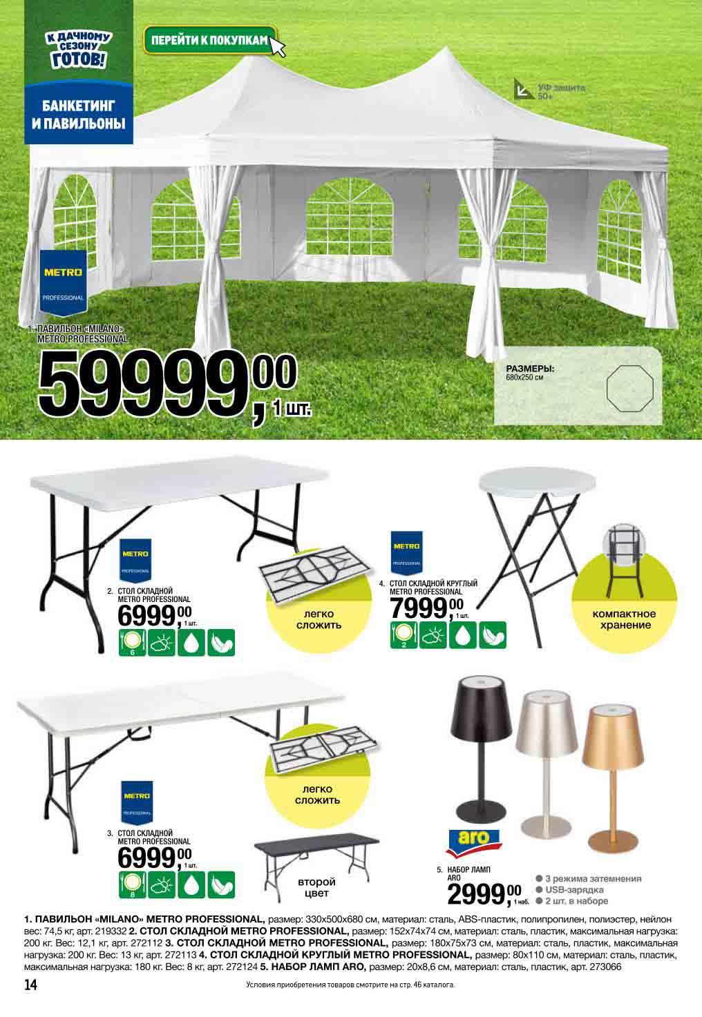 Павильон "Milano" 59 999₽, складные столы от 6 999₽ | Для банкето.  Вентилируемые крыши, наборы ламп. Идеально для приема гостей на даче.